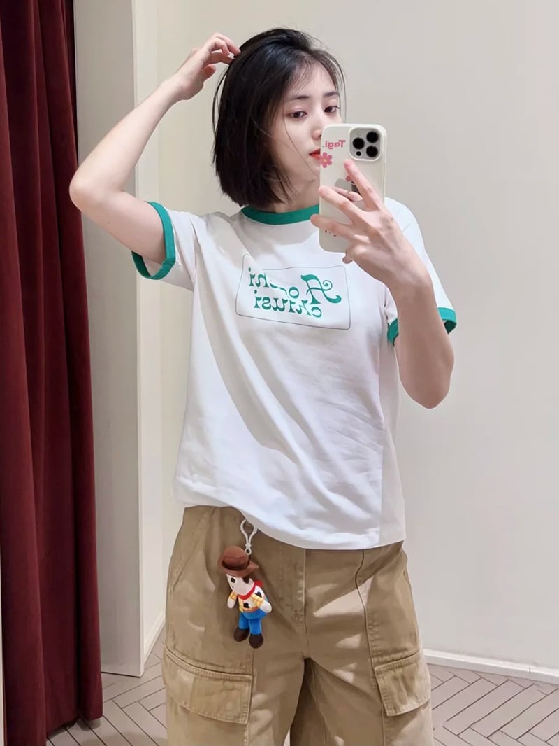 MAX&Co.復古印花短T