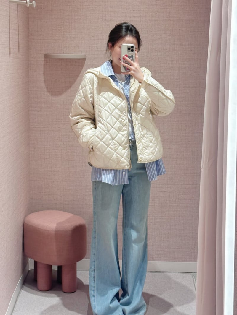 MARELLA防水絎縫連帽外套