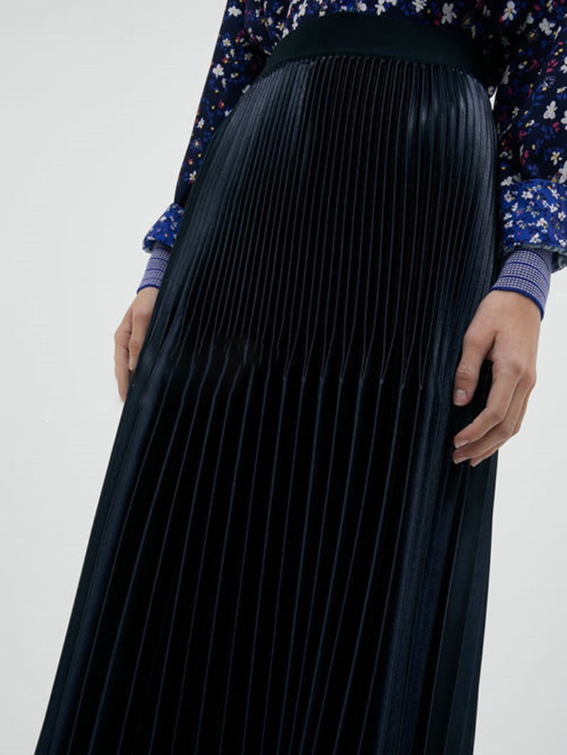 現貨MAX&Co.亮面百褶半身裙