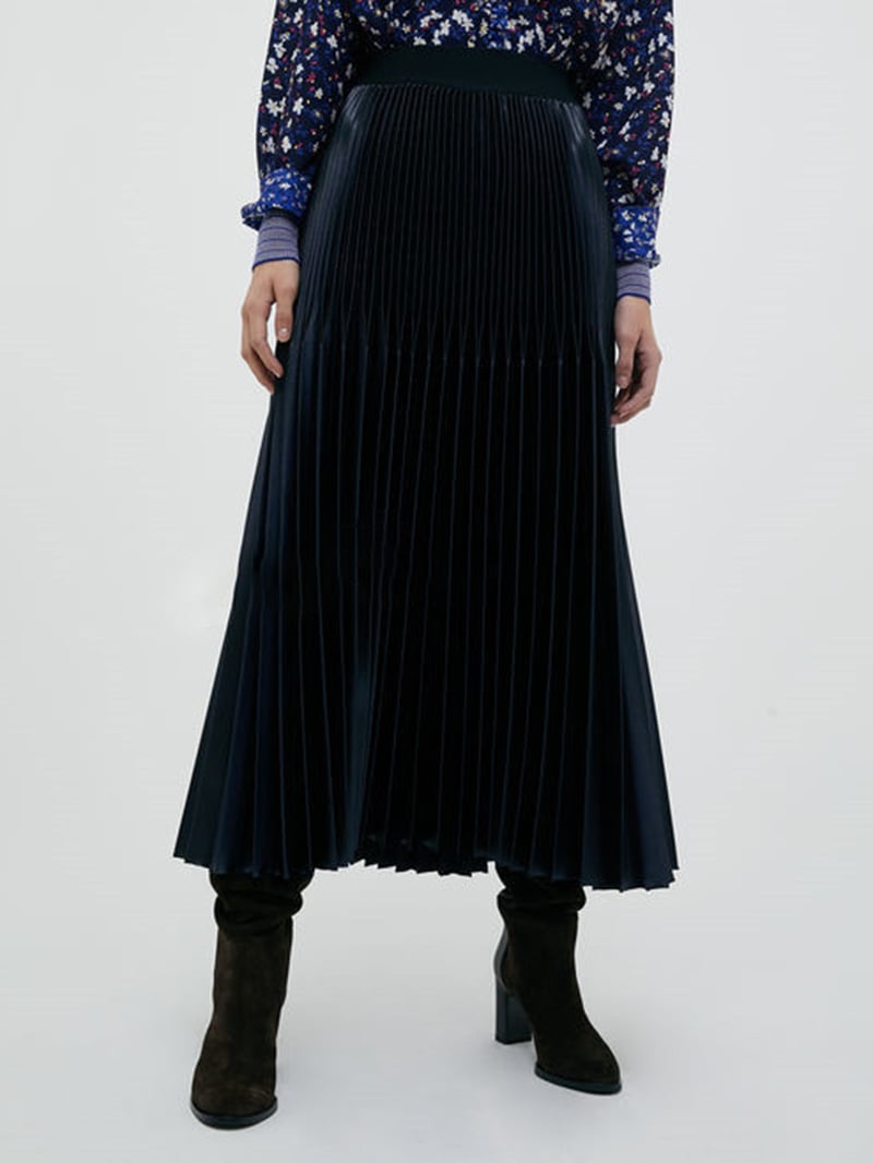 現貨MAX&Co.亮面百褶半身裙