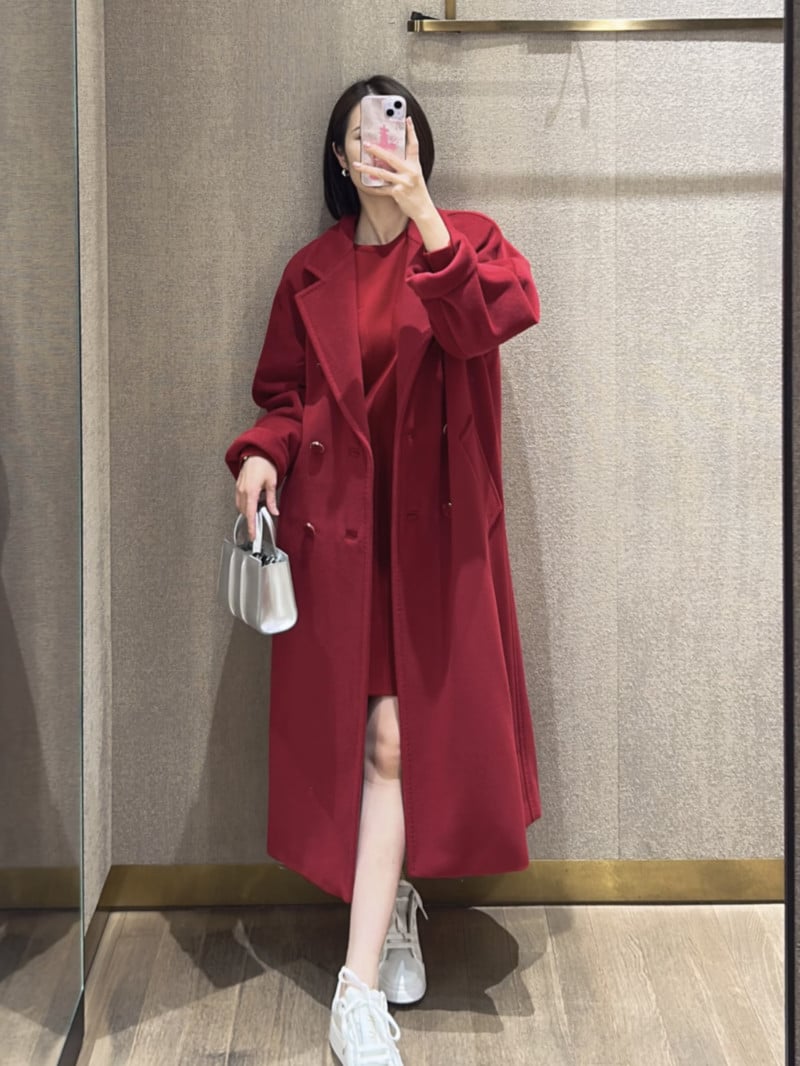 MaxMara經典款101801馬年限定紅大衣