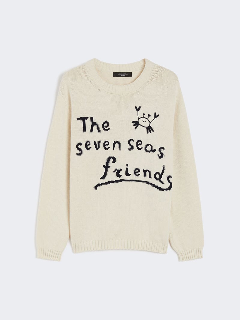 WEEKEND圓領刺繡毛衣