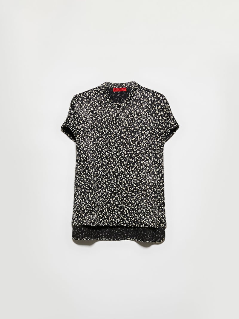 MAX&Co.提花蝴蝶袖襯衫