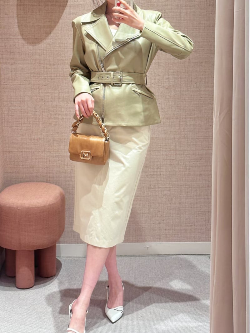 MARELLA納帕皮機車夾克