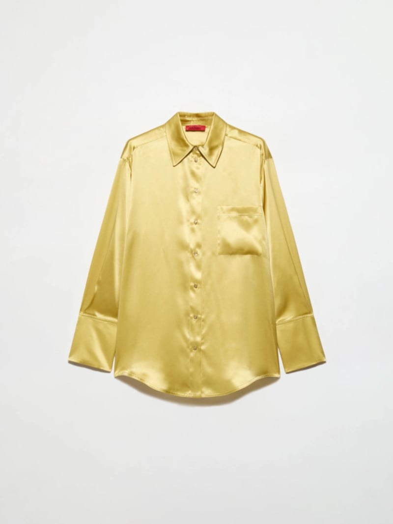 MAX&Co.絲綢緞面襯衫