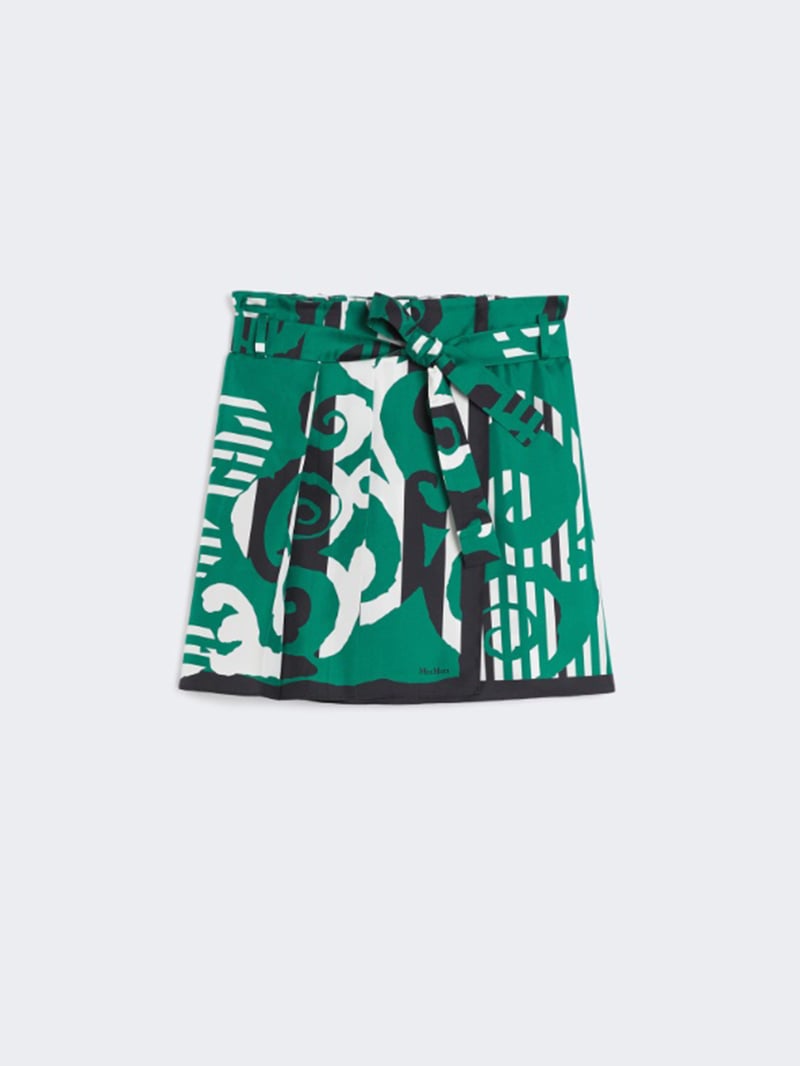 MaxMara真絲印花短裙