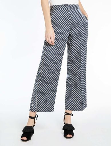 現貨MARELLA圖騰印花休閒9分長褲