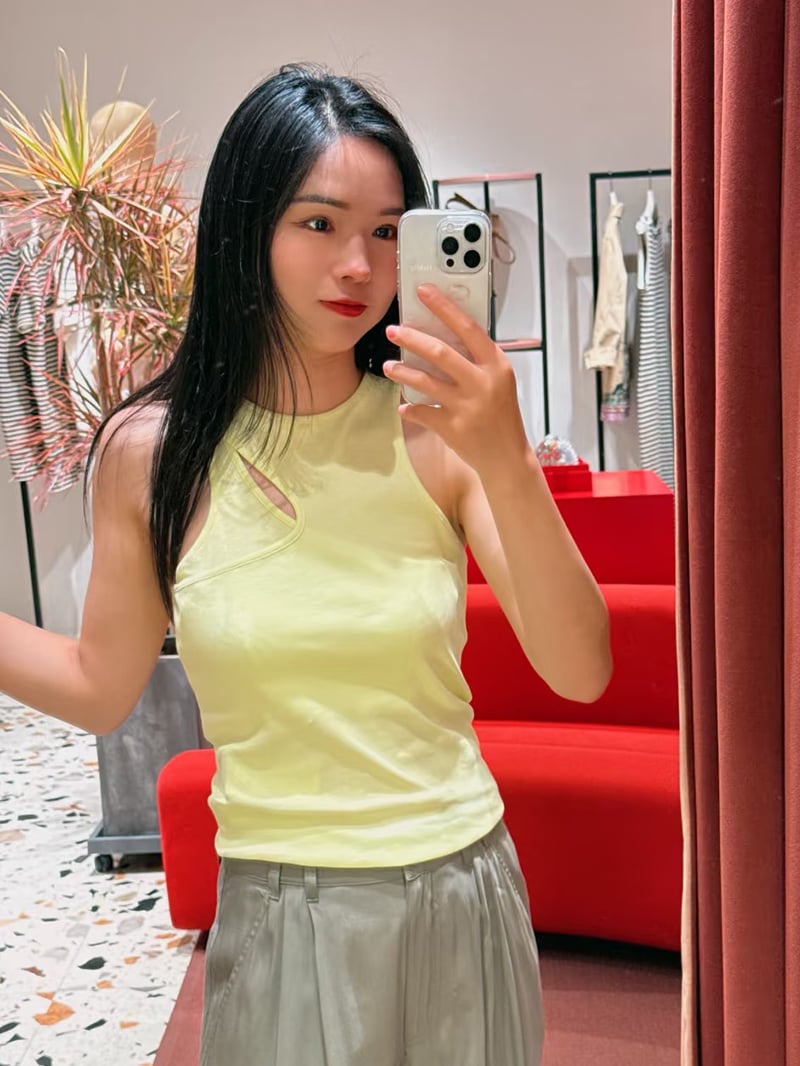 MAX&Co.彈性羅紋背心