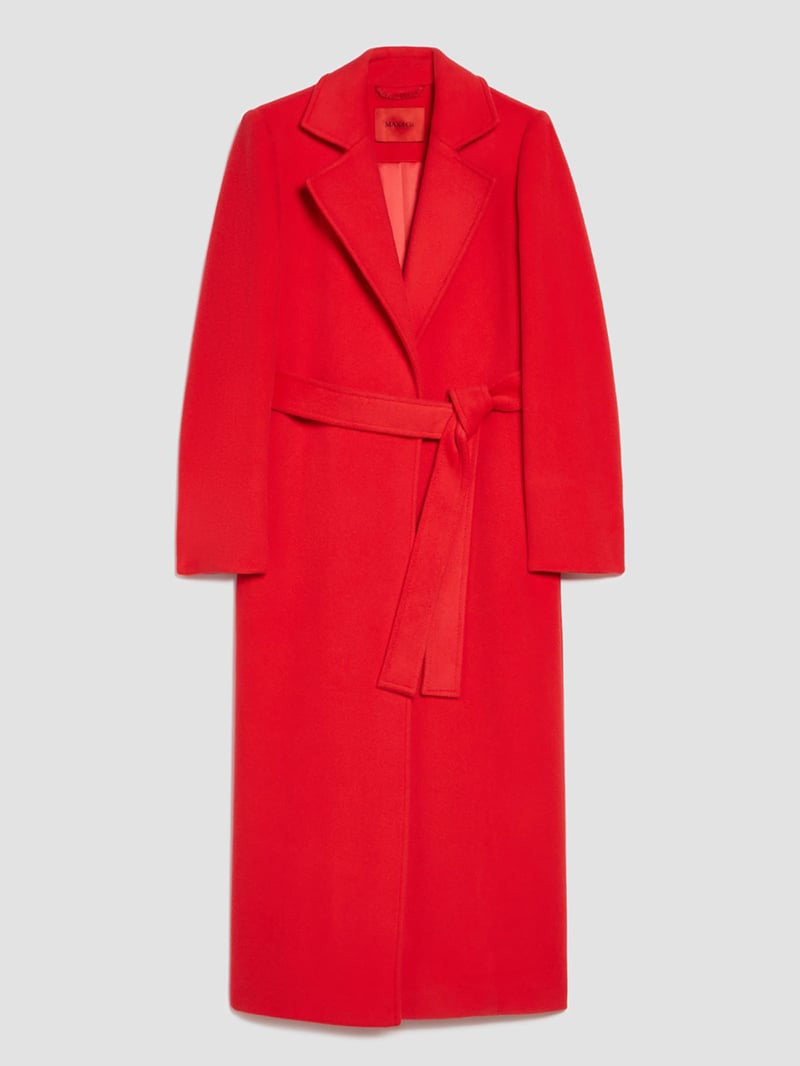 MAX&Co.經典款羊毛翻領繫帶大衣