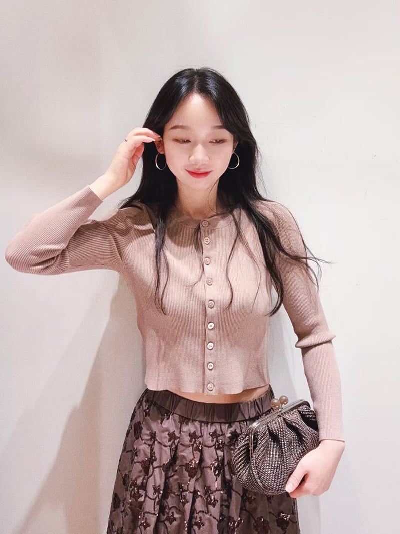 WEEKEND羅紋短腰開襟衫