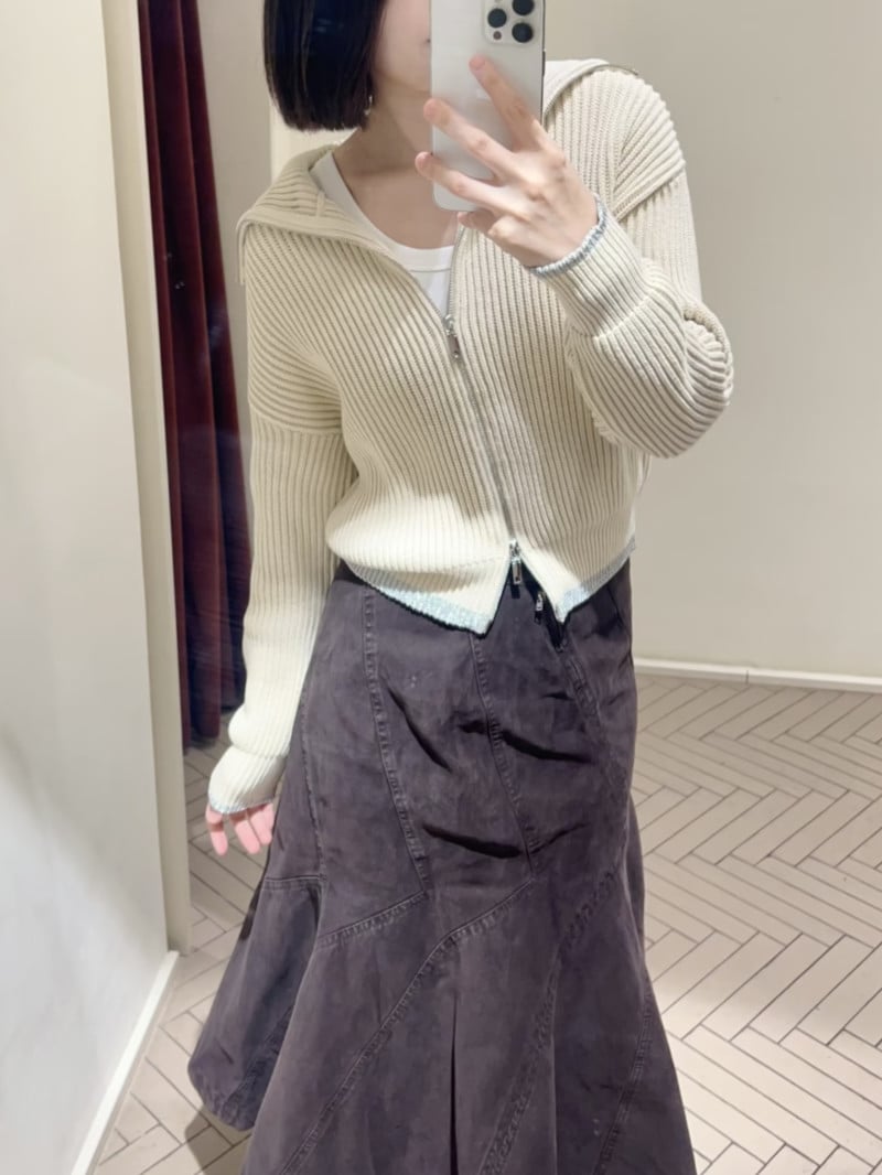 MAX&Co.金銀絲羅紋針織外套