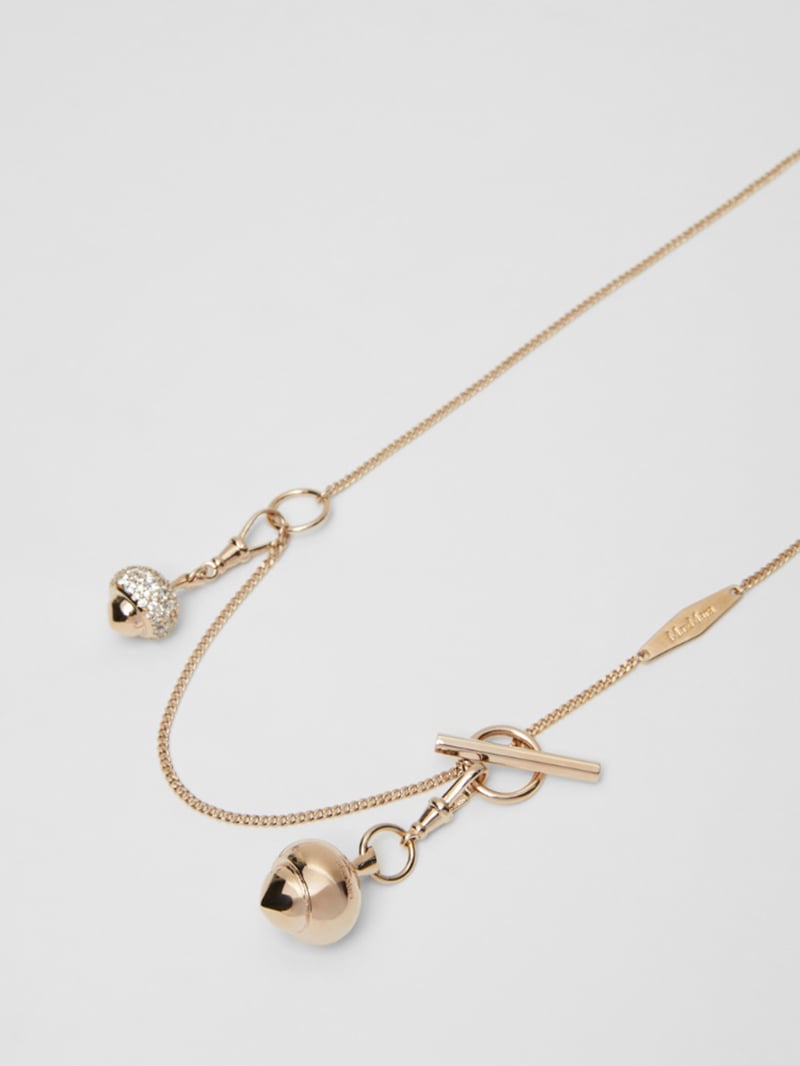 MaxMara水鑽金屬長項鍊