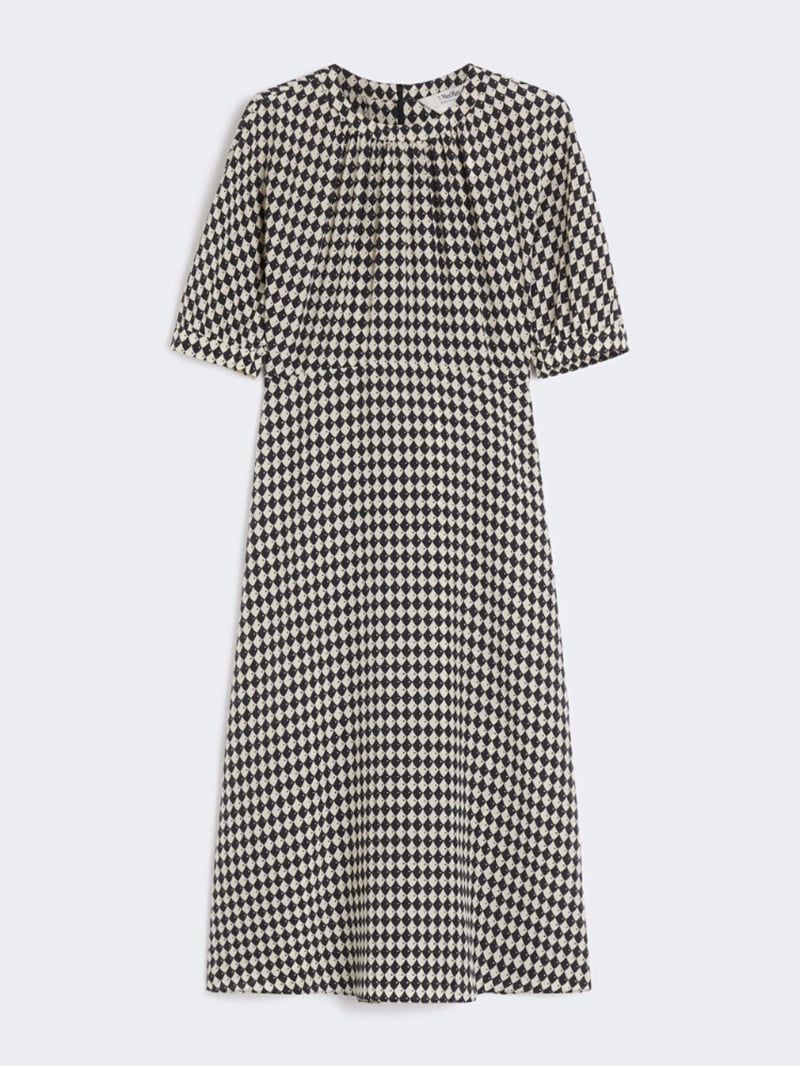 S MaxMara真絲泡泡和服袖洋裝