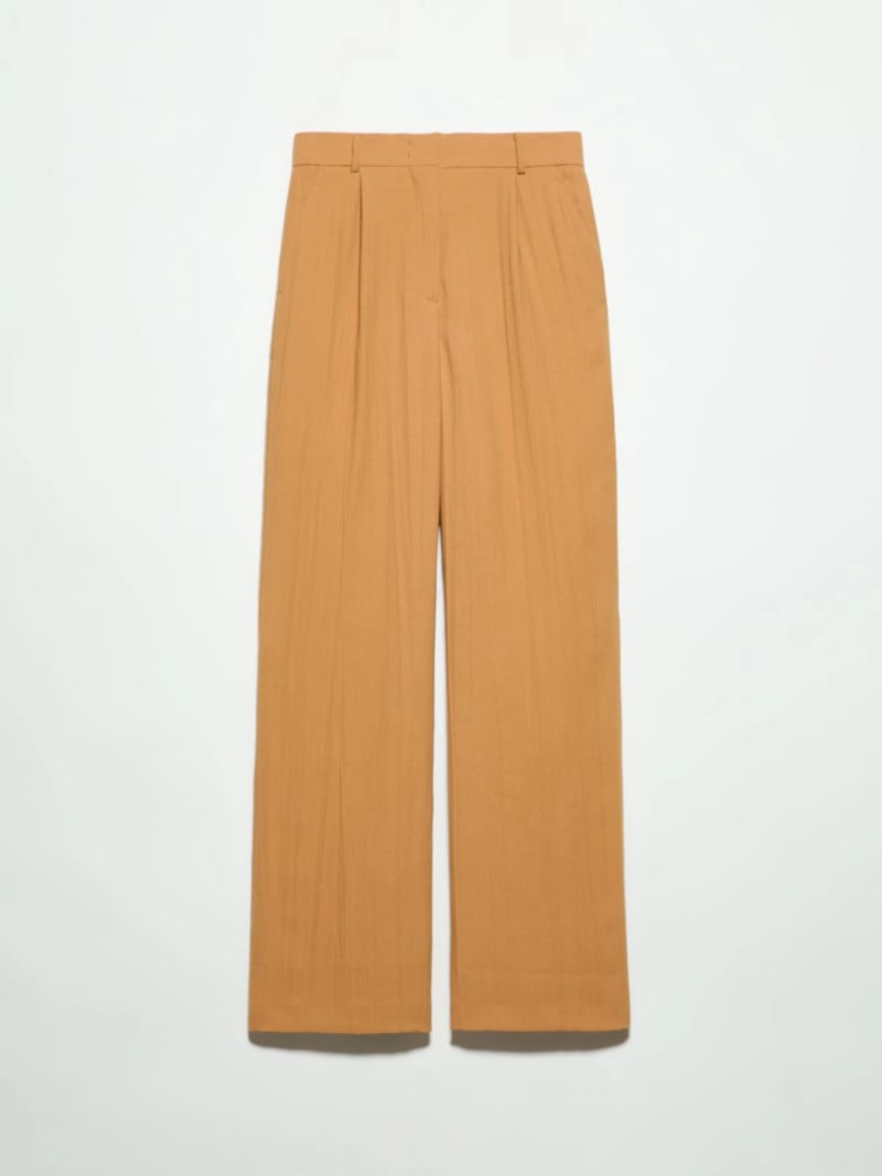 MAX&Co.緞面褶皺長褲