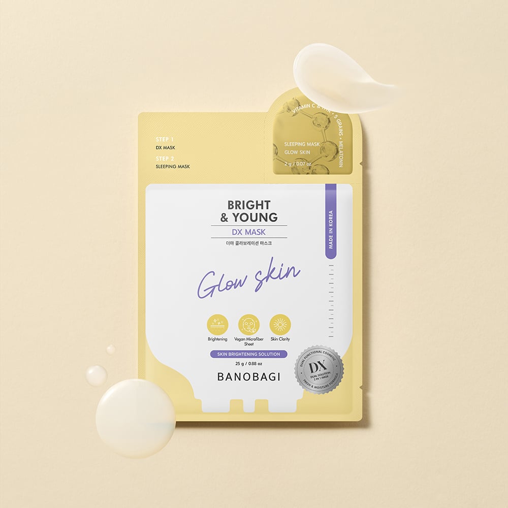 【BANOBAGI】DX晶透亮顏面膜 (25+2)g*7入/盒 (燈泡面膜)