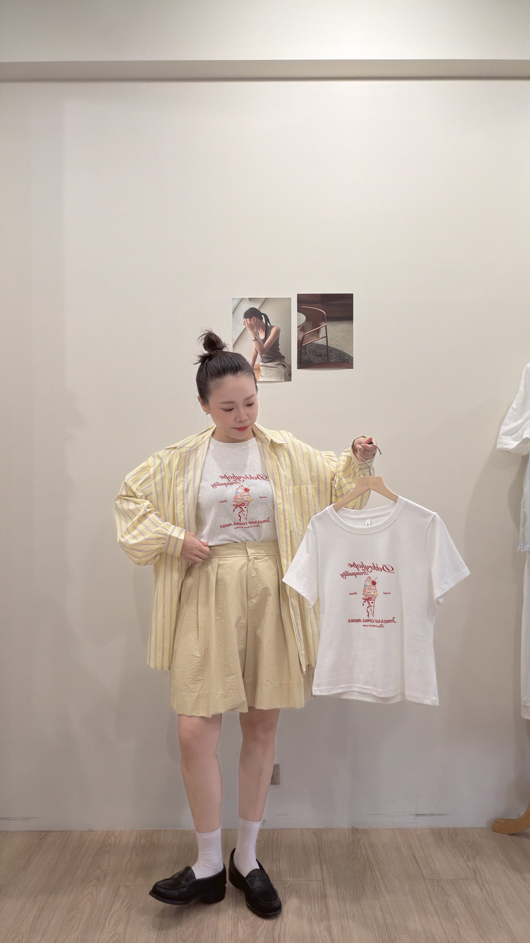 冰淇淋字母tee