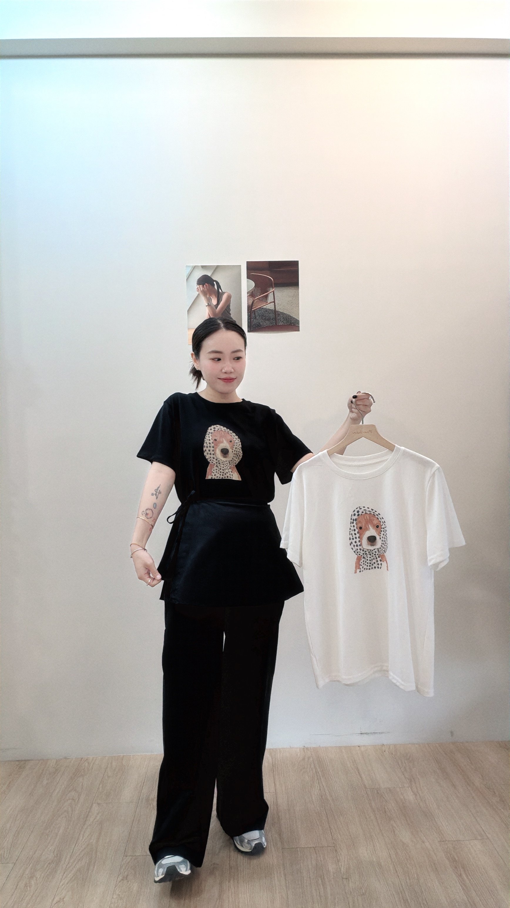 頭巾狗狗Tee