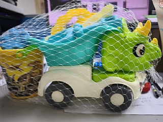 D-2203-2 恐龍砂石車沙灘玩沙工具