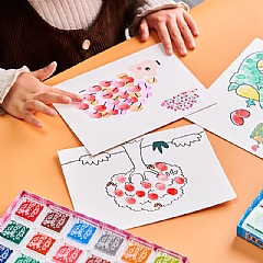 手指畫幼兒園手掌點畫印泥繪畫工具顏料無毒(影片必看)