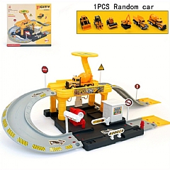 軌道停車場模型車場景62929玩具組合金小車機構(影片必看)
