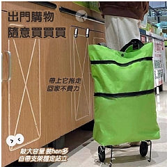 便攜買菜車小車可折疊可背式包購物車手拉車推車輕便帶