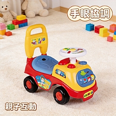滑行童車 音樂方向盤 3342-1 四輪可坐玩具溜溜車 滑行車(影片必看)