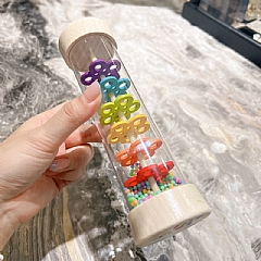 奧爾夫雨聲筒 擬下雨模擬響筒幼兒音樂教具 益智早期教沙漏玩具 大號款