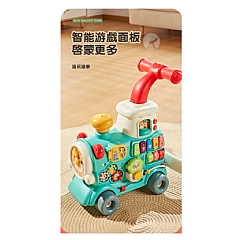 【 現貨】3合1防翻車多功能助步車兒童小火車 學步車6062寶寶手推車(影片必看)