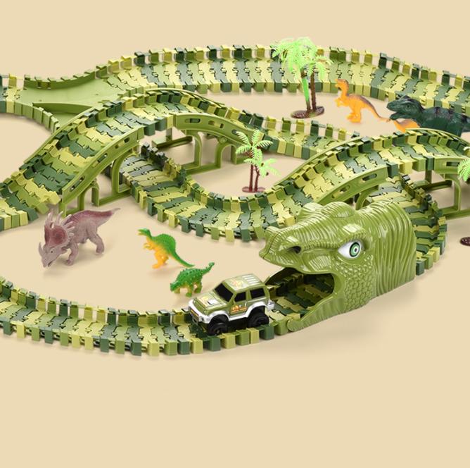 DIY拼裝隧道magic track 恐龍軌道 256A(影片必看)