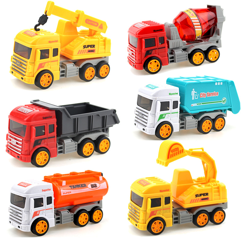 6件套 城市工程車6件套 699-5 慣性車889-8b