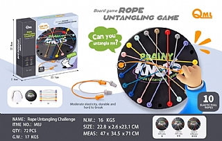 幾何桌遊 解繩大作戰桌遊玩具M8J 多人休閒幾何桌遊 解繩大作戰( 影片 必看)
