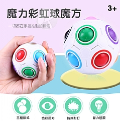 【現貨 】彩虹球12孔益智魔力球掌上旋轉陀螺(影片必看)