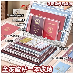 活頁家庭證件收納包 戶口本 寶寶健康手冊收納本(影片必看)