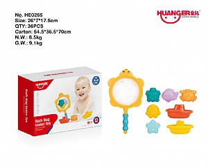 皇兒 烏龜網+戲水玩具 洗澡安撫玩具（7PCS）HE0265 撈烏龜