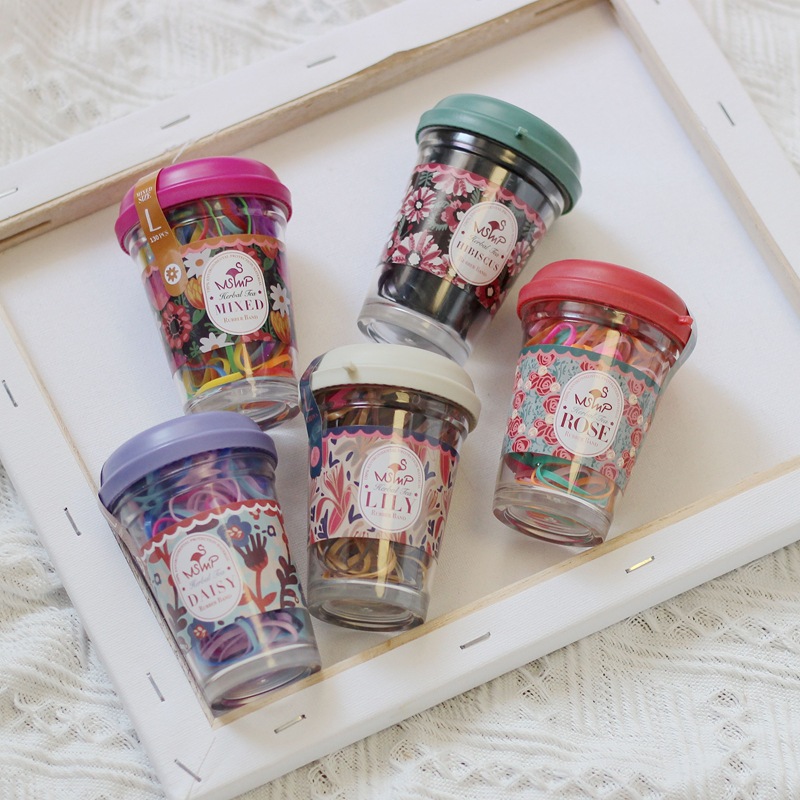 韓系小罐綁髮橡皮筋(外出攜帶方便)