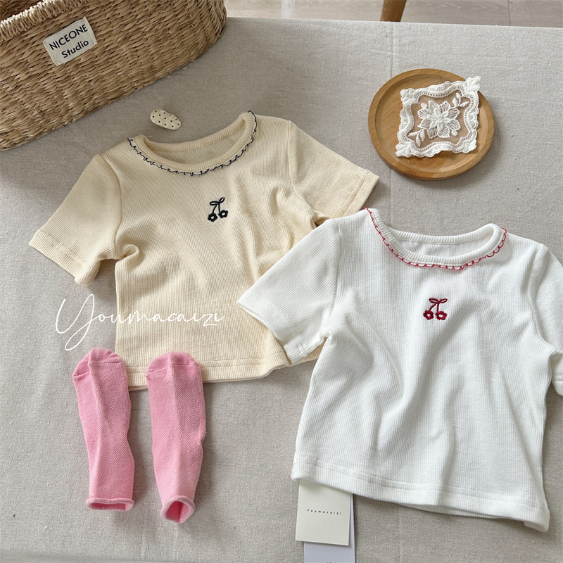 推 ♡ 小櫻桃刺繡貼身上衣