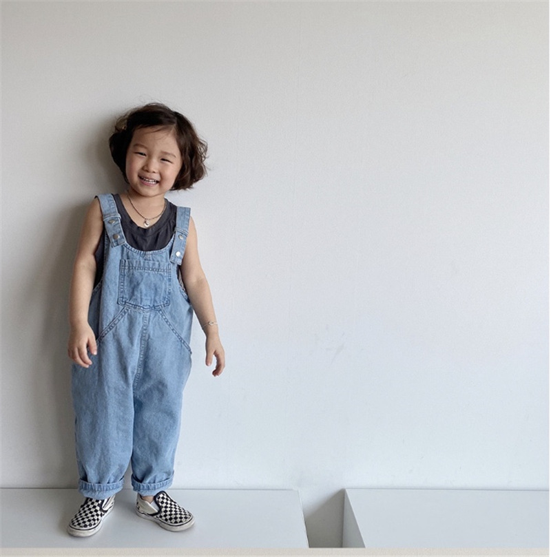 推 ♡ 日系復古寬鬆牛仔吊帶褲