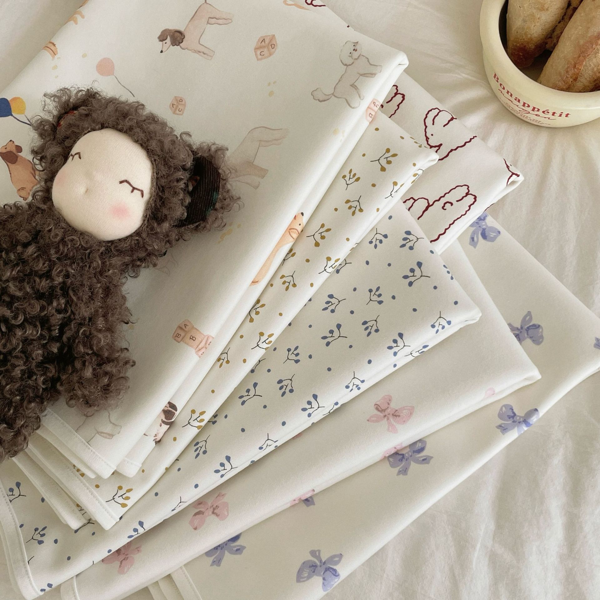 針織三合一防水尿布墊/隔尿墊