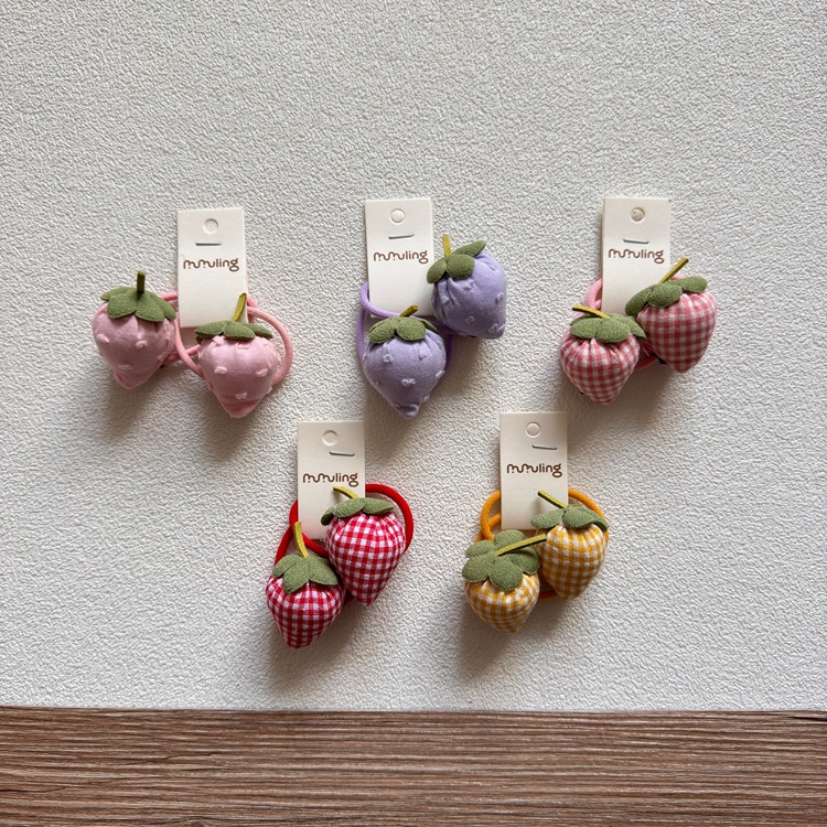 韓系草莓髮圈