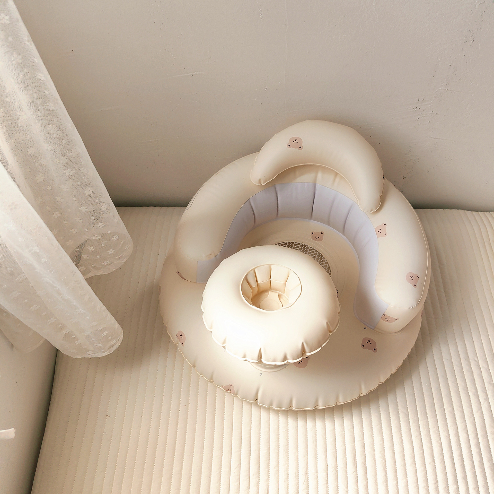 韓國ins充氣學習坐墊(托盤款)