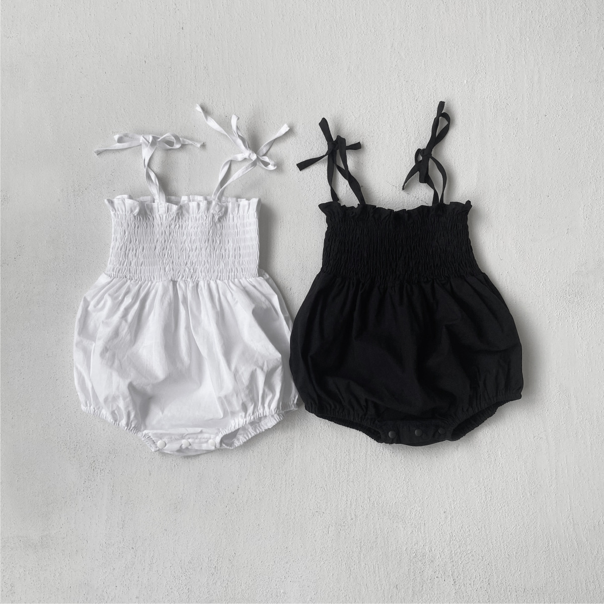 推 ♡ 韓國綁帶抓皺包屁衣