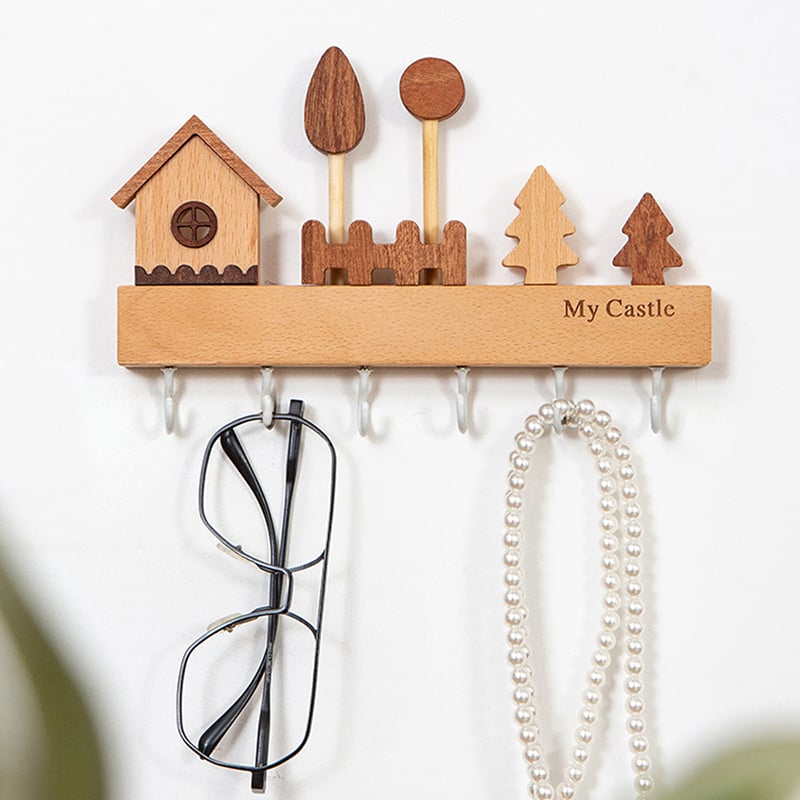 《森林木屋玄關掛架》