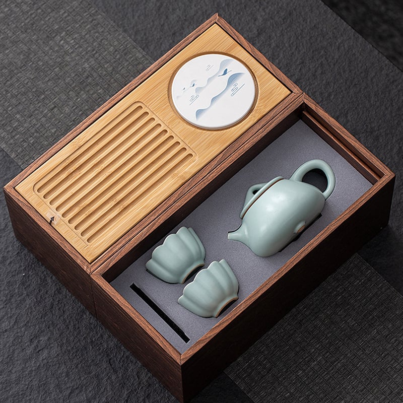 《汝瓷旅行茶具組》附精美包裝袋