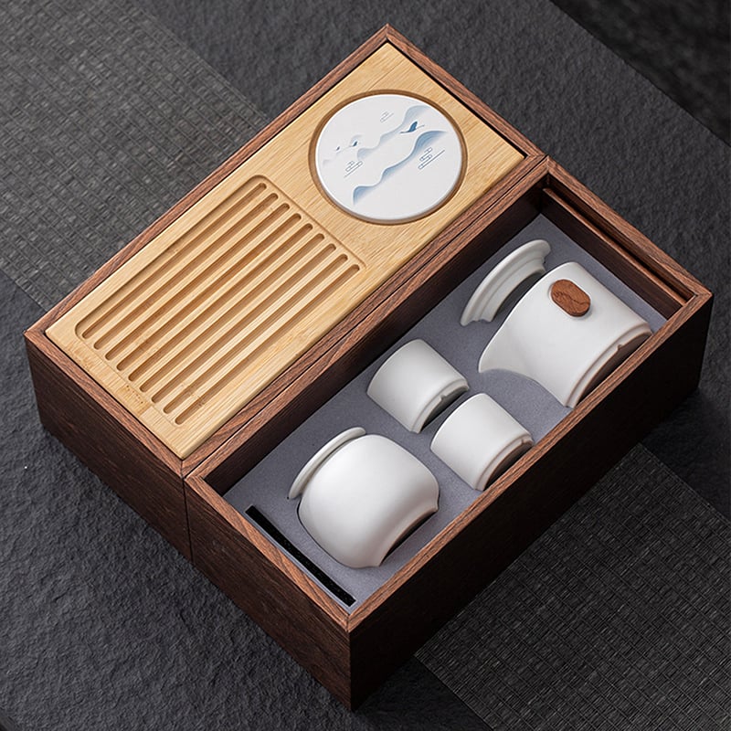 《山水旅行茶具組》附精美包裝袋