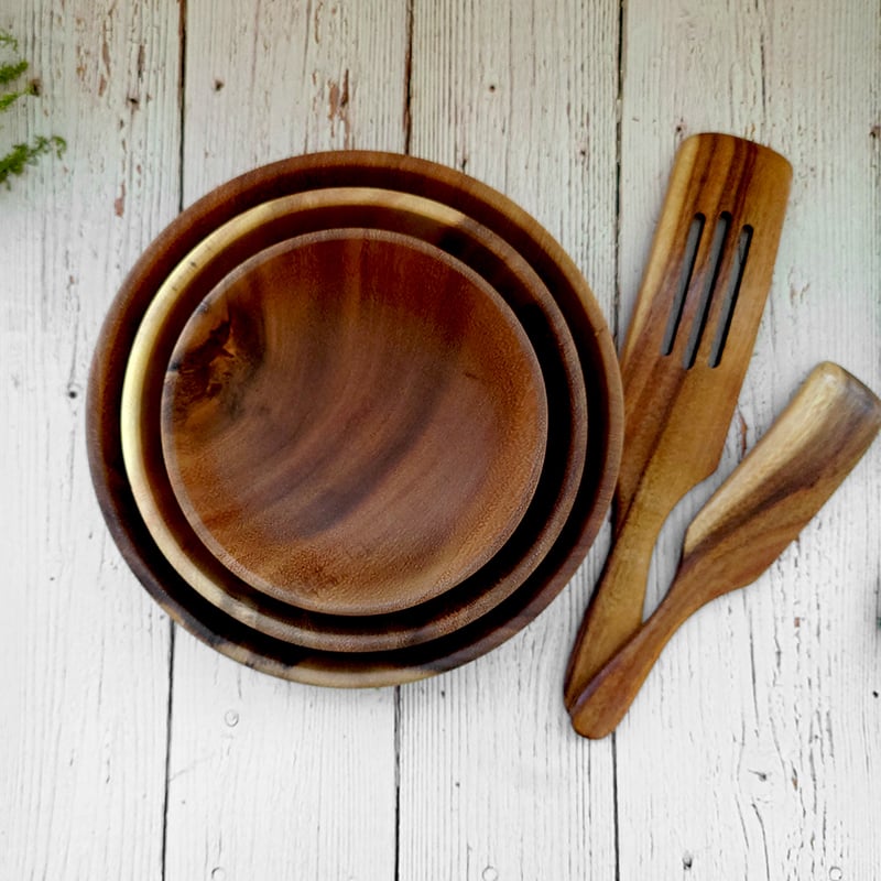 《相思木製沙拉碗》