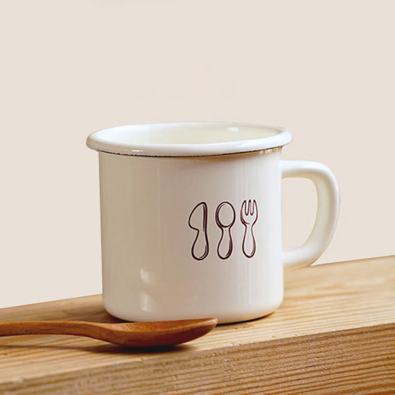 《刀叉系列 - 琺瑯杯》350ml