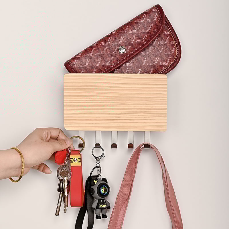 木製良品《鑰匙掛勾收納盒》