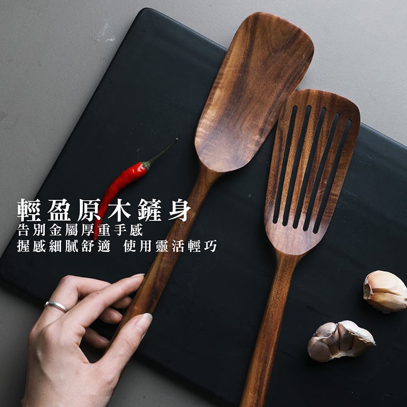 《韓風不沾鍋柚木炒菜鏟》