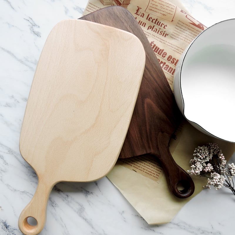 《原木麵包砧板》櫸木/胡桃木