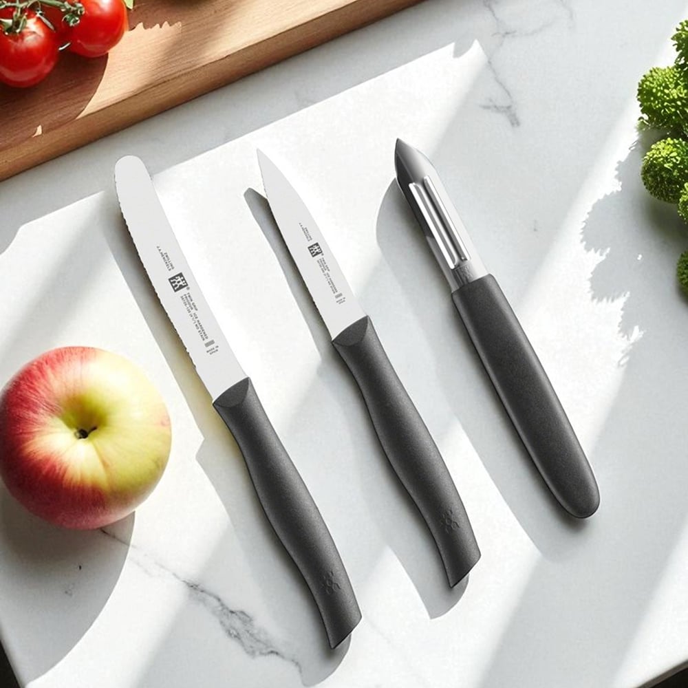 《德國雙人牌 三刀組/鋸齒刀+水果刀+削皮刀》 38738-000【平行輸入】